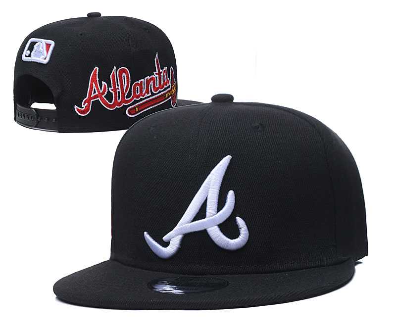 Braves Team Logo Black Adjustable Hat GS,We sell and wholesale Braves Team Logo Black Adjustable Hat GS on line form chian!